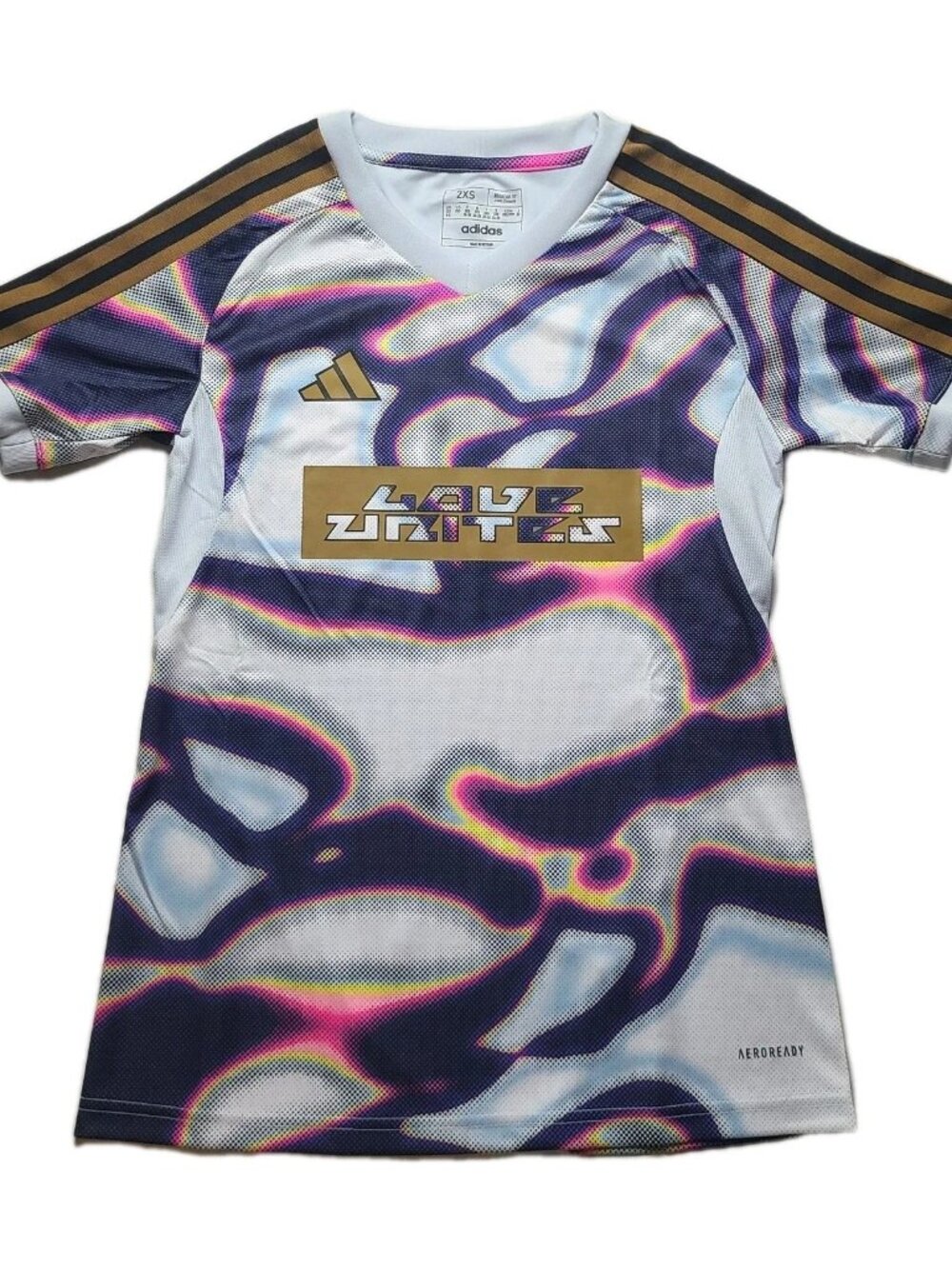 Adidas Pabllo Vittar Tiro Pride & Love Unites Womens Soccer Jersey Size XS NWT⚽️